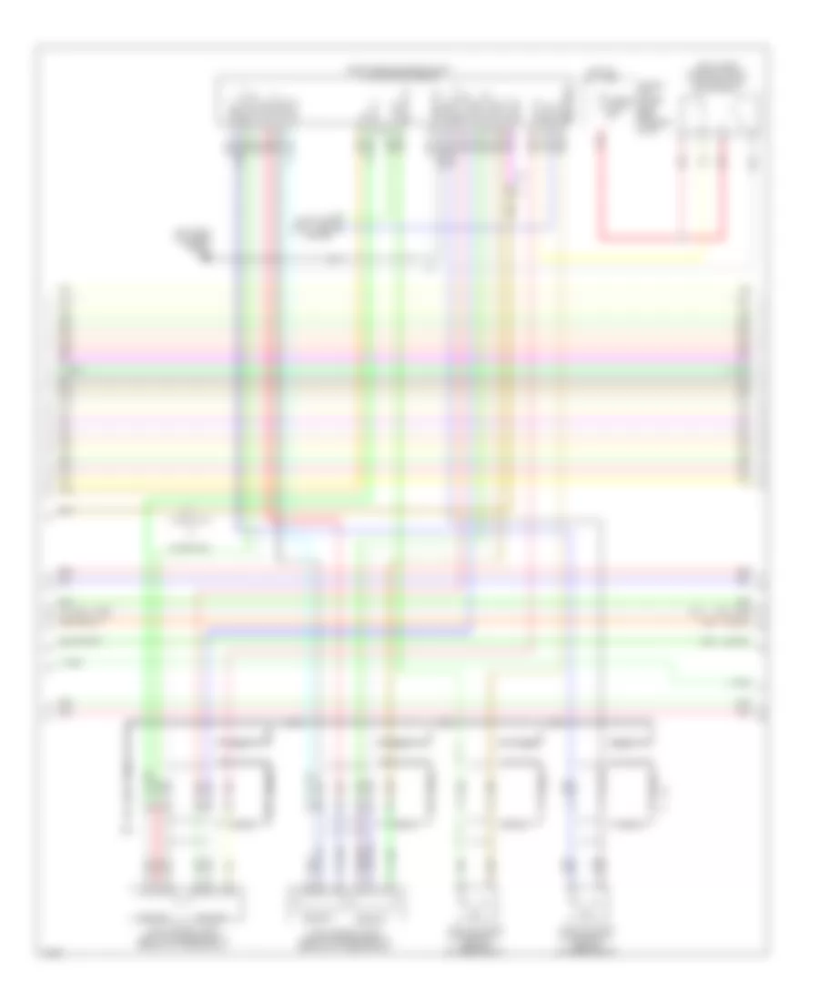3.7L, Электросхема системы управления двигателя (5 из 6) для Infiniti Q60 2014