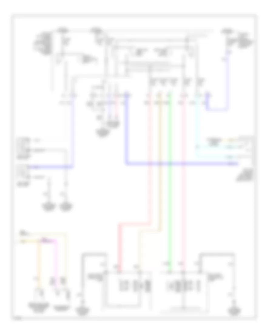 Электросхема фар (2 из 2) для Infiniti Q60 2014