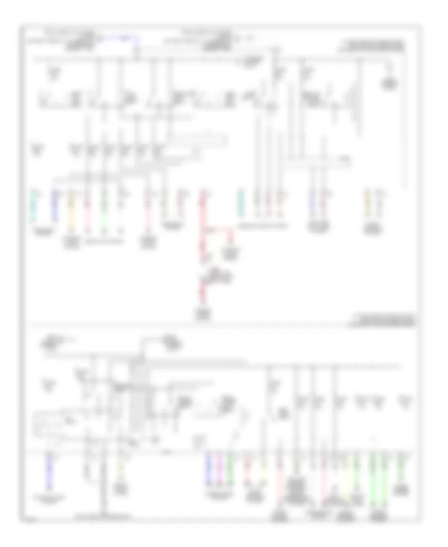 Электросхема блока предохранителей и реле (3 из 3) для Infiniti Q60 2014