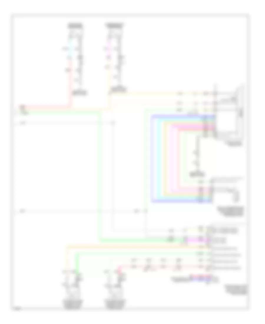 Электросхема стеклоподъемников, Кабриолет (2 из 2) для Infiniti Q60 2014