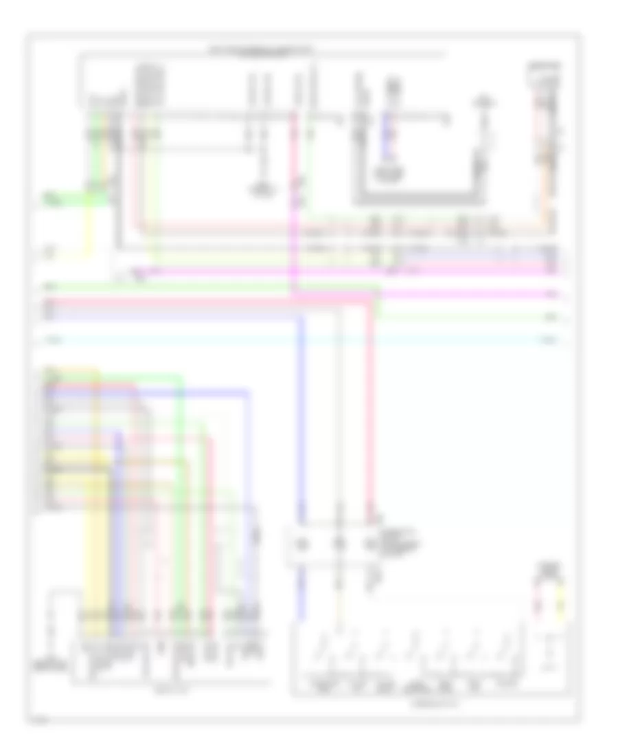 Эдектросхема магнитолы. Базовая комплектация., Купе (2 из 3) для Infiniti Q60 2014