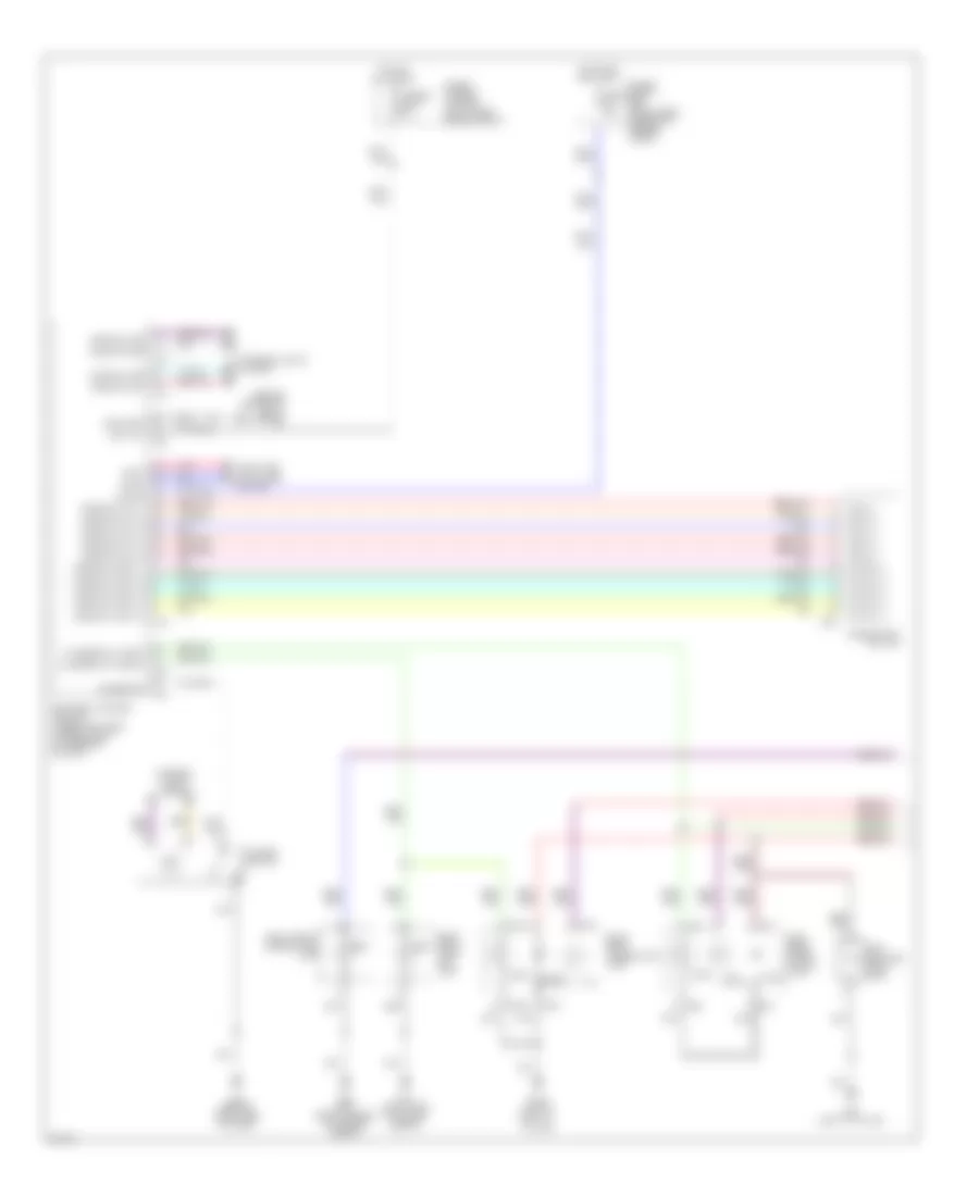 Электросхема розетки подключения прицепа и внешнего освещения (1 из 2) для Infiniti QX56 2009
