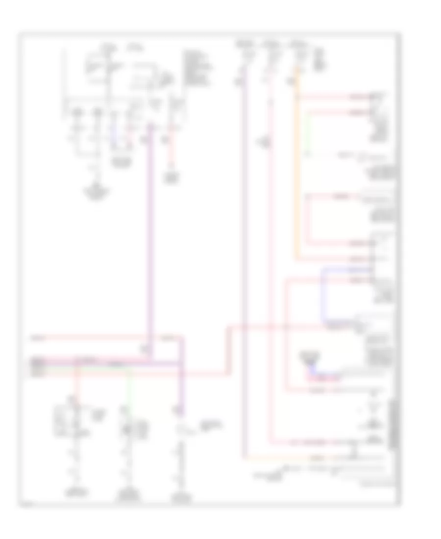 Электросхема розетки подключения прицепа и внешнего освещения (2 из 2) для Infiniti QX56 2009