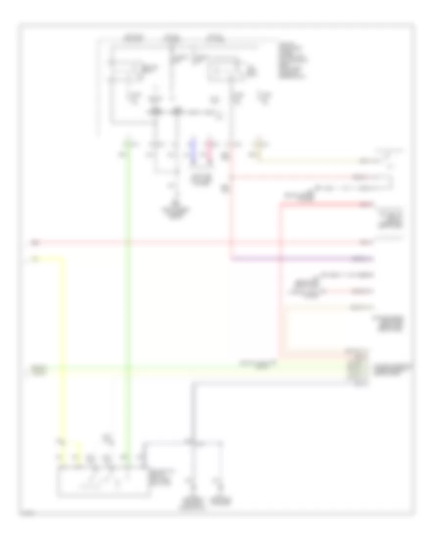 Электросхема розетки подключения прицепа (2 из 2) для Infiniti QX56 2009