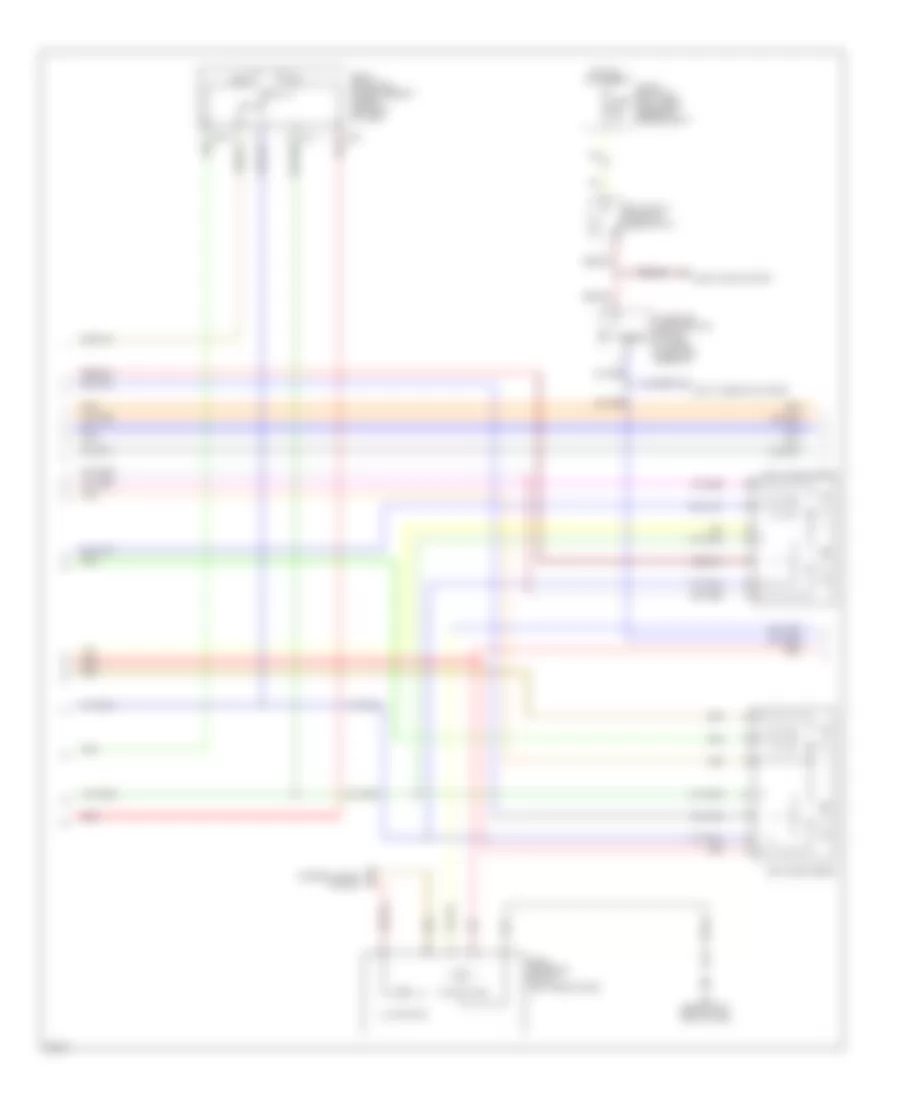 Электросхема системы памяти (2 из 3) для Infiniti QX56 2009