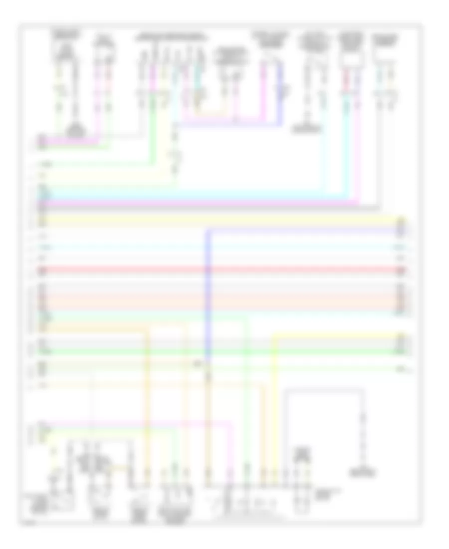 Электросхема противоугонной сигнализации, Кабриолет (2 из 4) для Infiniti Q60 Journey 2014