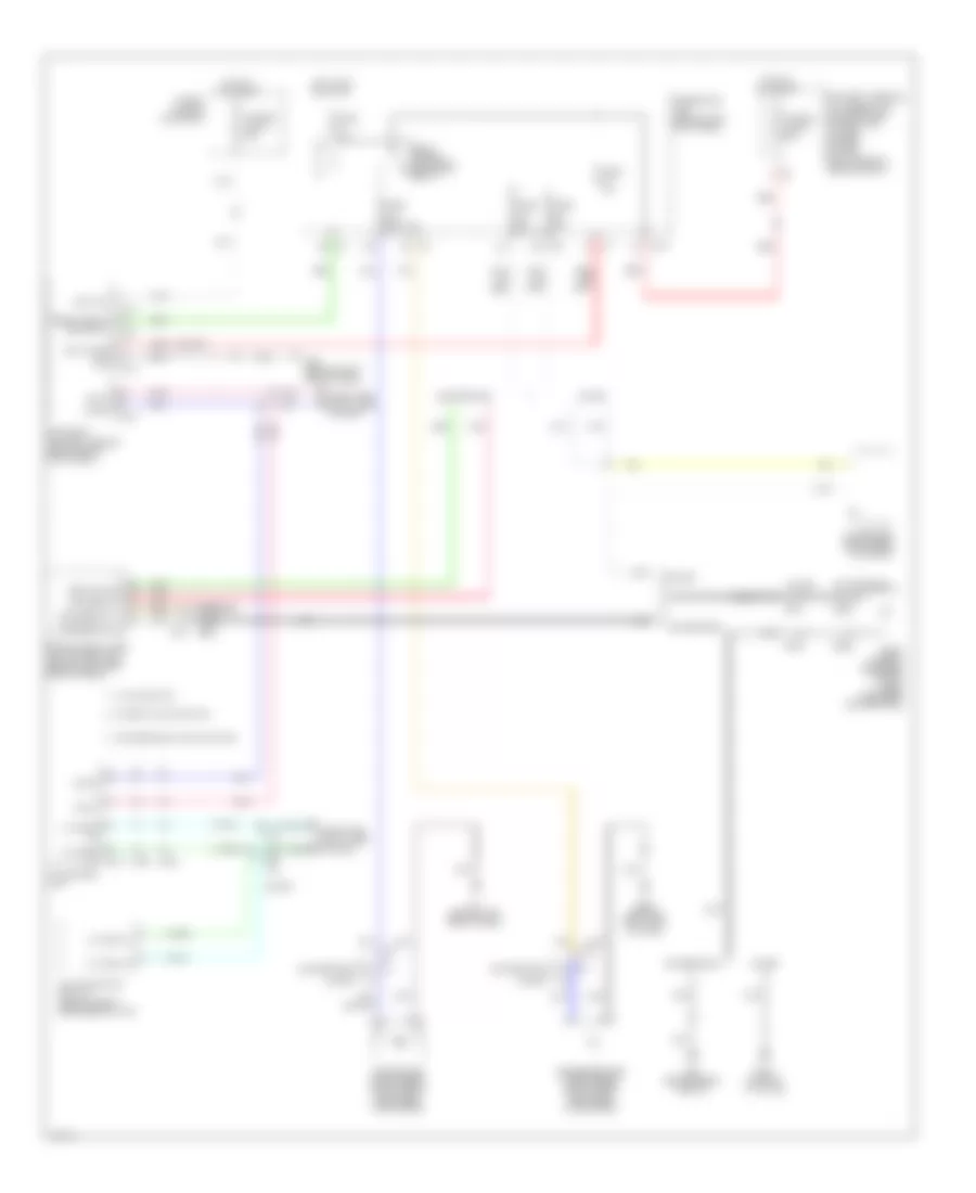 Электросхема антизапотивания для Infiniti Q60 Journey 2014