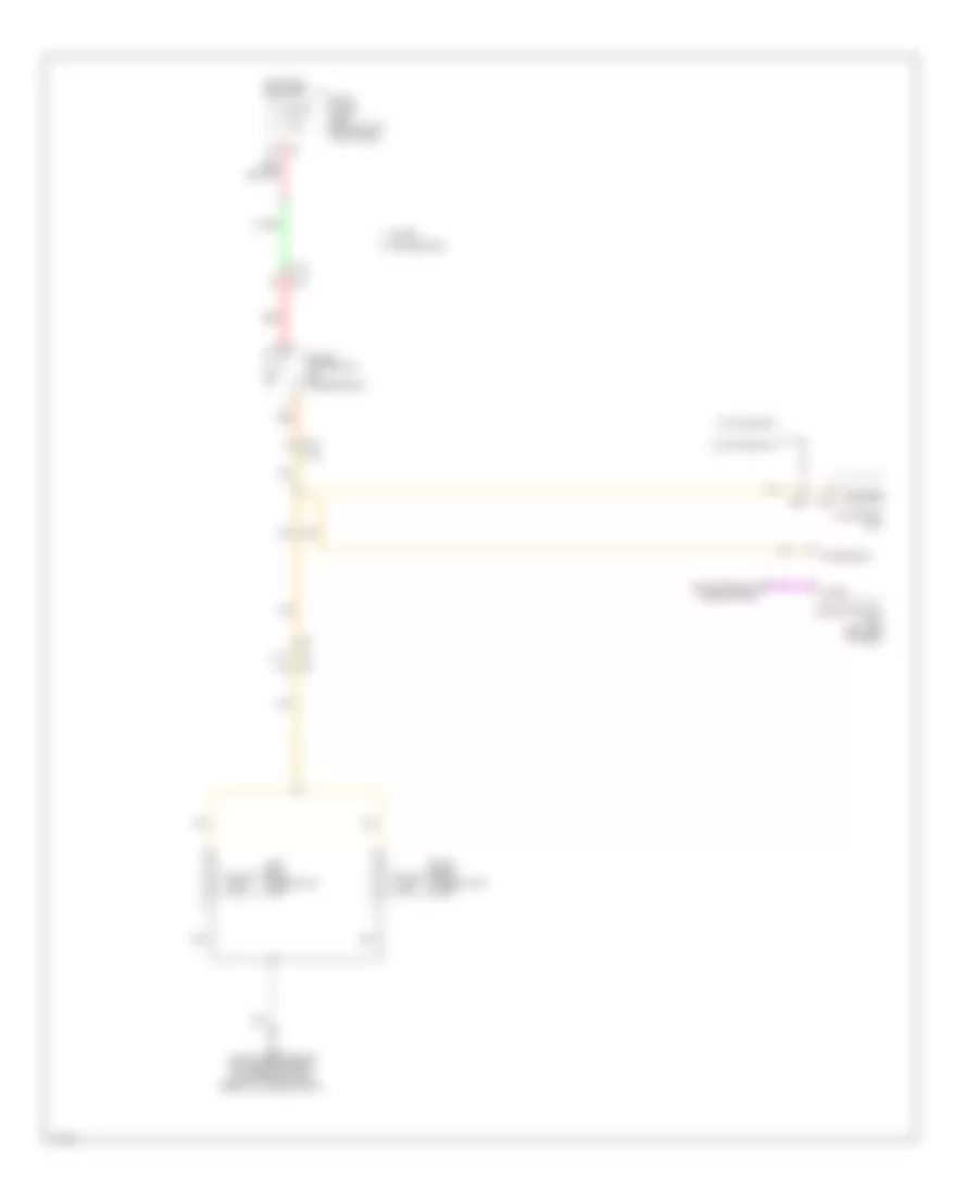Электросхема заднего хода, M/T для Infiniti Q60 Journey 2014