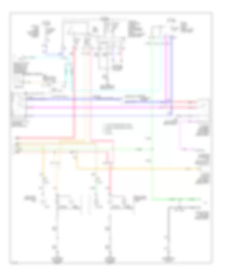 Электросхема внешнего освещения, Кабриолет (2 из 2) для Infiniti Q60 Journey 2014