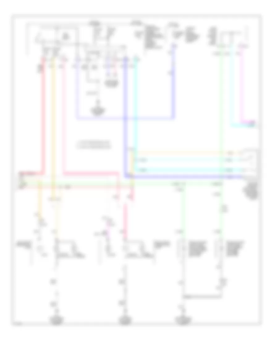 Электросхема внешнего освещения, Купе (2 из 3) для Infiniti Q60 Journey 2014