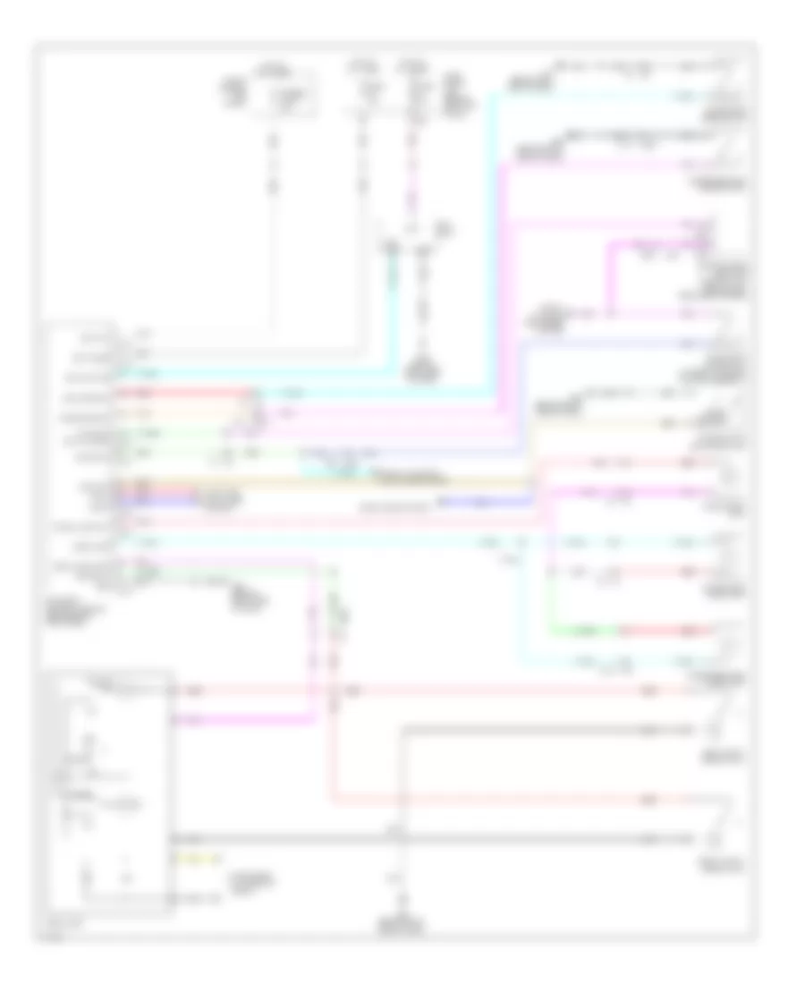 Электросхема подсветки, Кабриолет для Infiniti Q60 Journey 2014