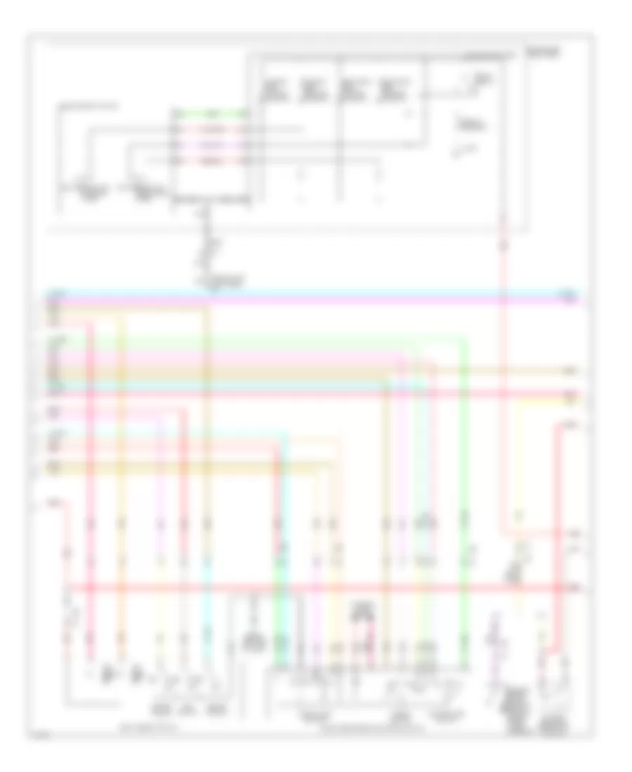 Электросхема системы памяти, Кабриолет (2 из 3) для Infiniti Q60 Journey 2014