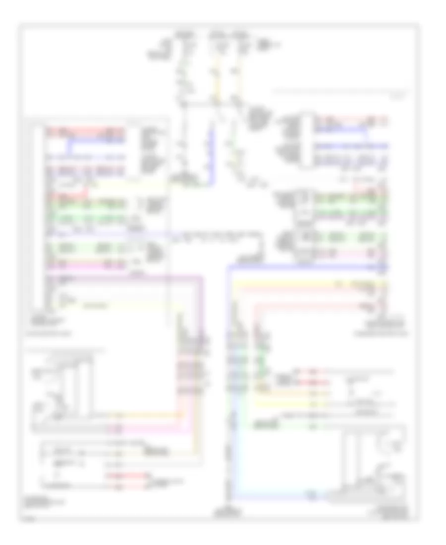 Электросхема климат контроля сидений для Infiniti Q60 Journey 2014