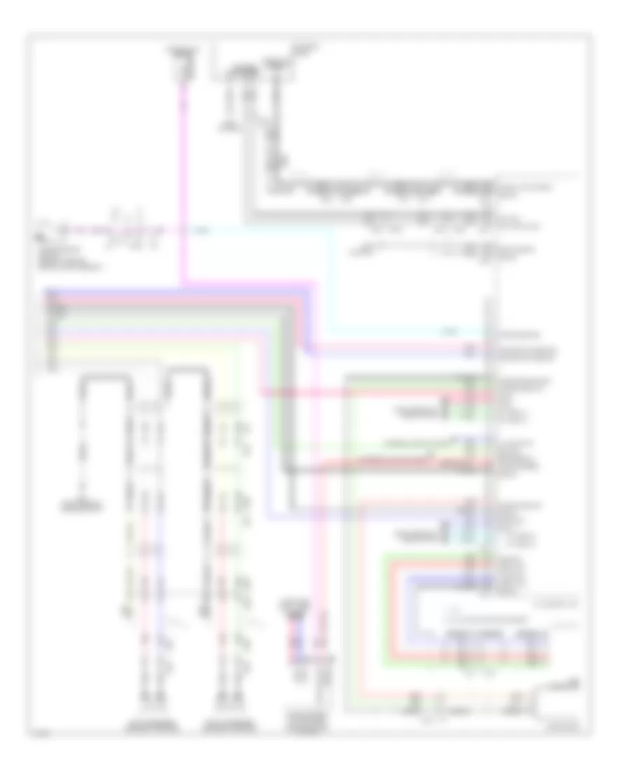 Электросхема магнитолы Bose, Кабриолет withNavigation (4 из 4) для Infiniti Q60 Journey 2014