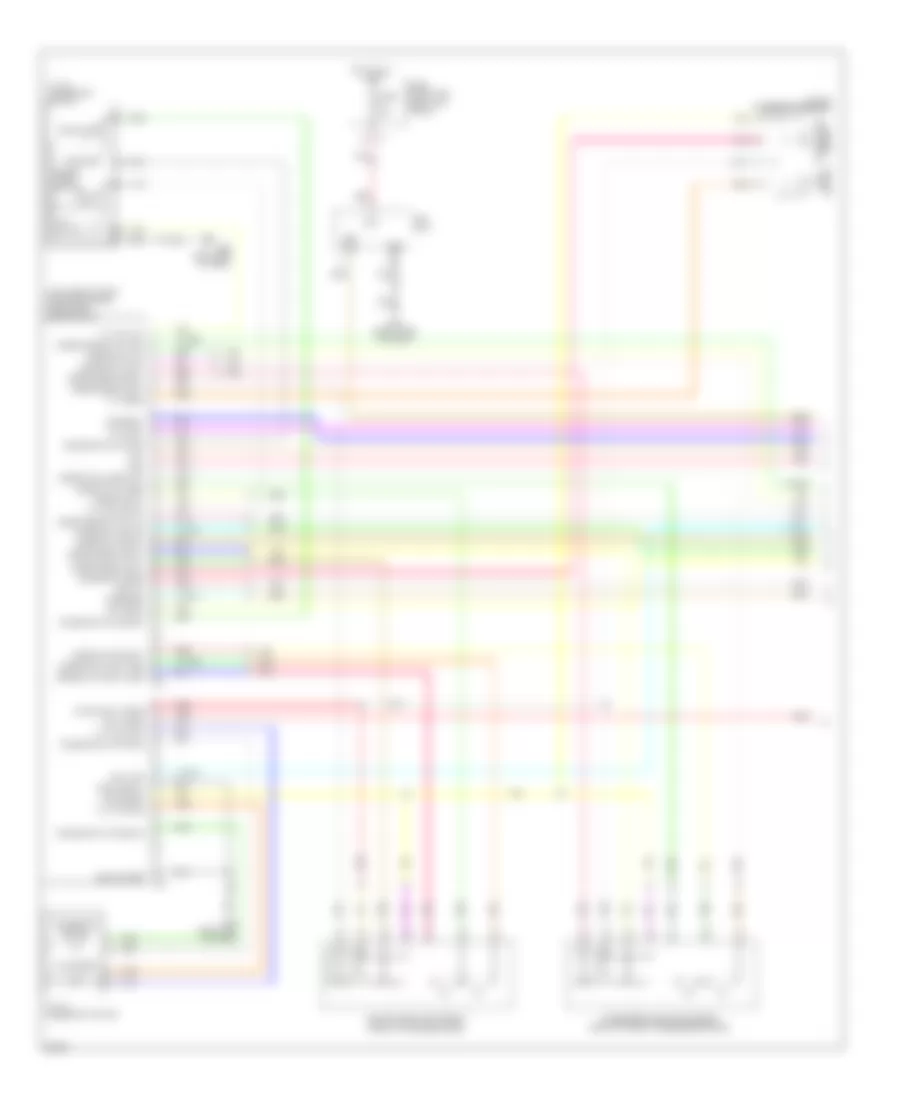 Электросхема системы памяти (1 из 3) для Infiniti EX35 Journey 2010