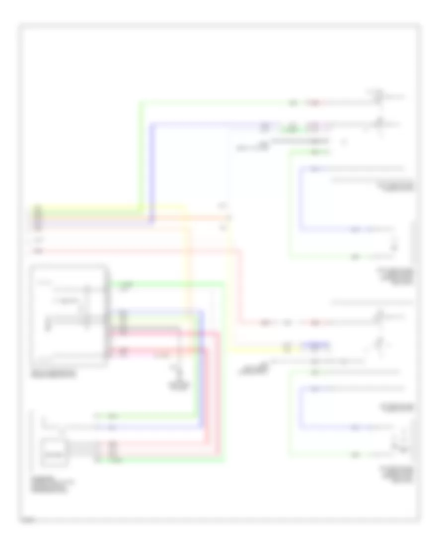 Электросхема стеклоподъемников, С Система Антиповышения Водительской стороны (2 из 2) для Infiniti FX35 2010