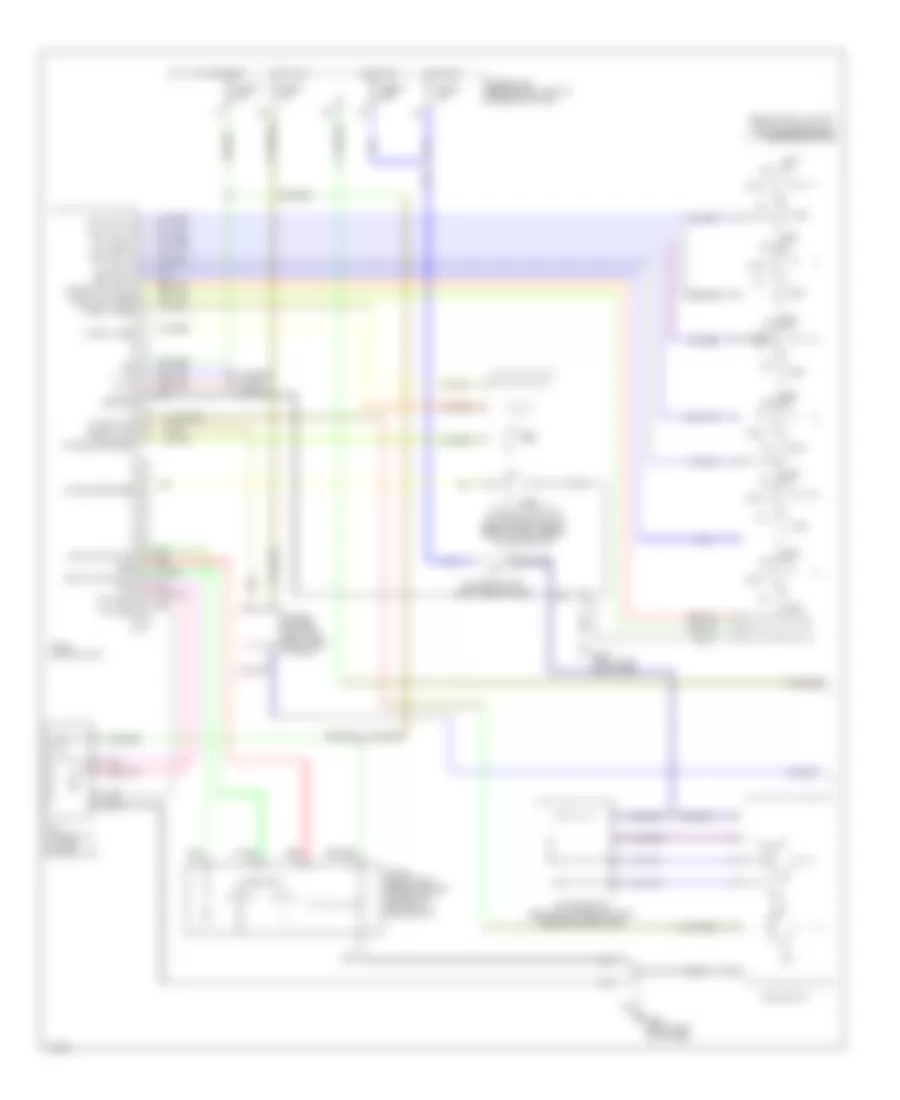 Электросхема кондиционера с ручный управлением (1 из 2) для Infiniti G20 2001