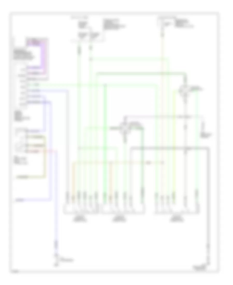 Электросхема кондиционера с ручный управлением (2 из 2) для Infiniti G20 2001