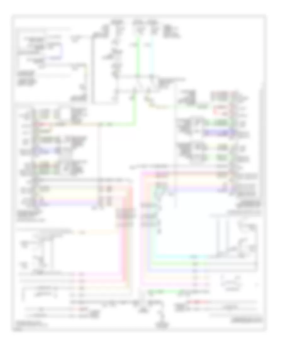 Электросхема климат контроля сидений, гибрид для Infiniti Q70 5.6 2014