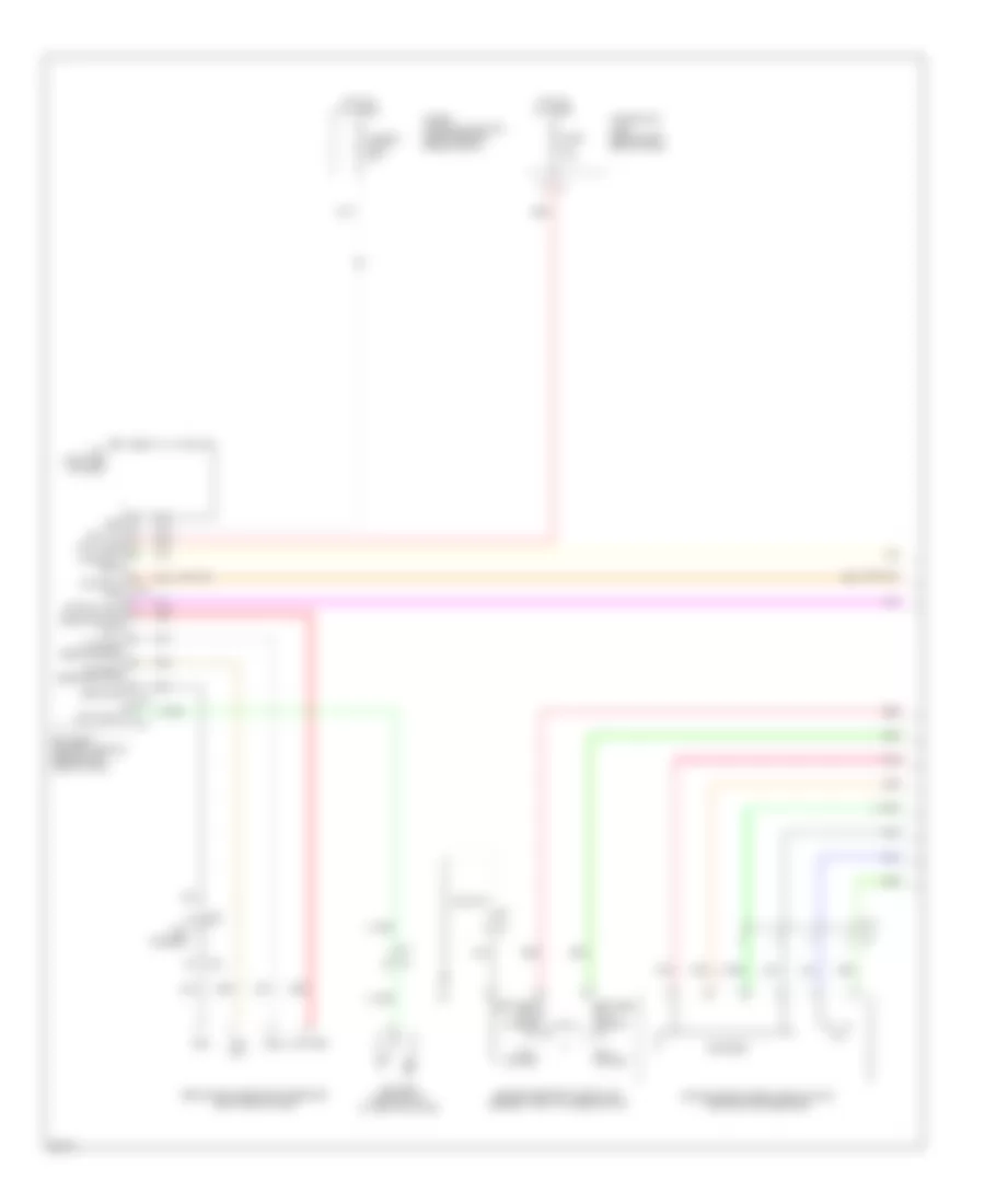 Электросхема стеклоподъемников, кроме гибрида (1 из 2) для Infiniti Q70 5.6 2014