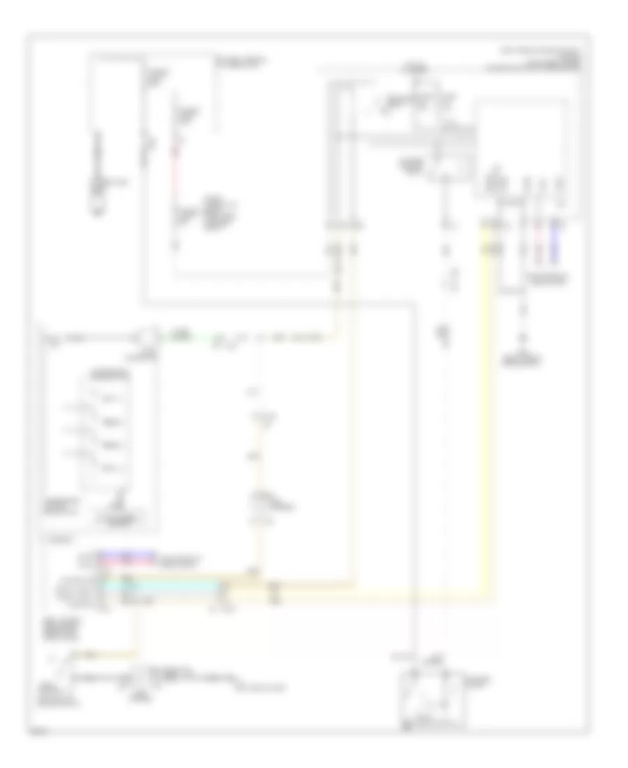 3.7L, Электросхема стартера для Infiniti Q70 5.6 2014