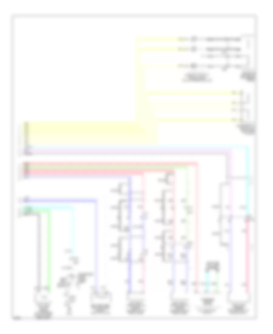Электросхема подушек безопасности SRS AirBag, гибрид (2 из 2) для Infiniti Q70 5.6 2014