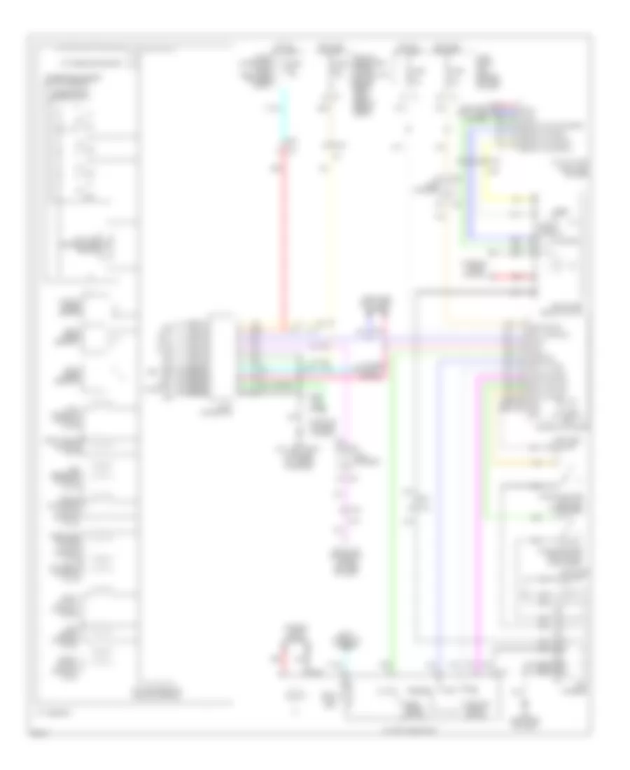 3.7L, Электросхема автоматической коробки передач АКПП для Infiniti Q70 5.6 2014