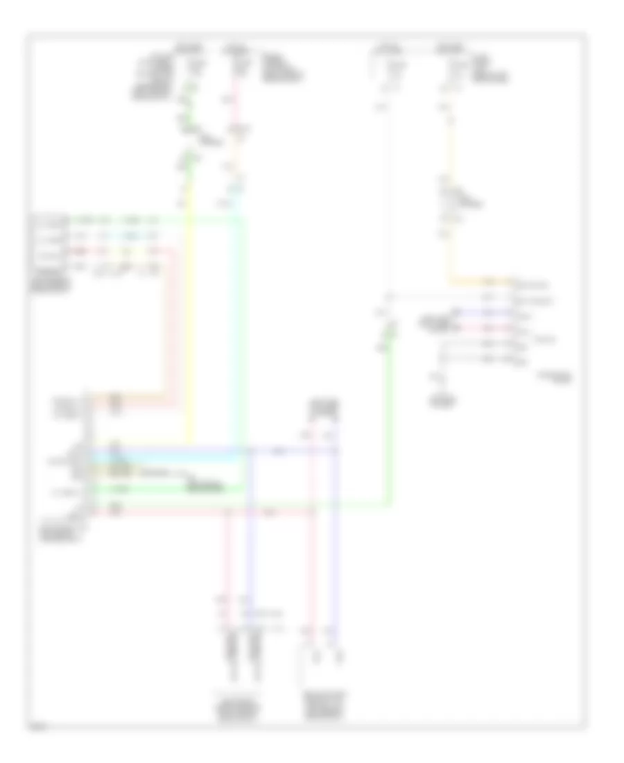 3.7L, Электросхема полного привода AWD для Infiniti Q70 5.6 2014