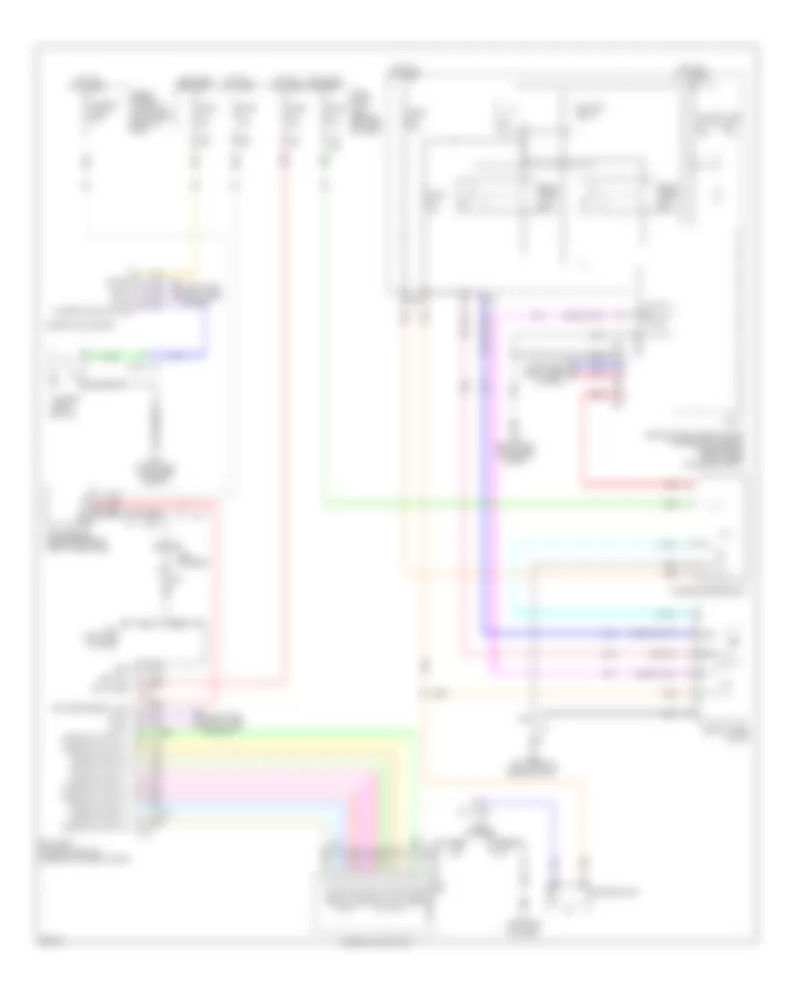 Электросхема стеклоочистителя, дворников и омывателя, Гибрид для Infiniti Q70 5.6 2014