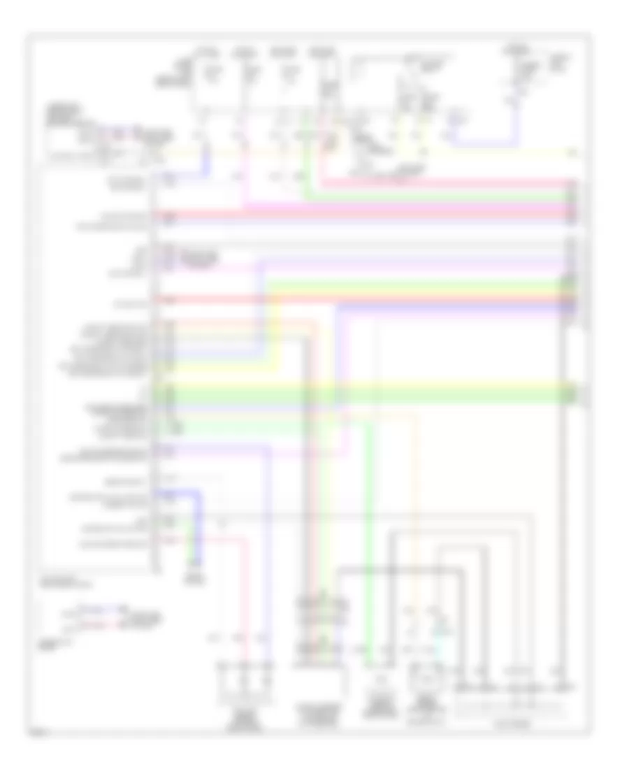 3.5L Гибрид, Электросхема кондиционера (1 из 4) для Infiniti Q70 5.6 2014
