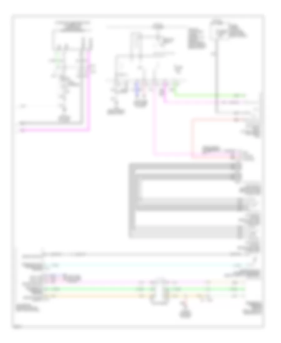 3.5L Гибрид, Электросхема кондиционера (4 из 4) для Infiniti Q70 5.6 2014