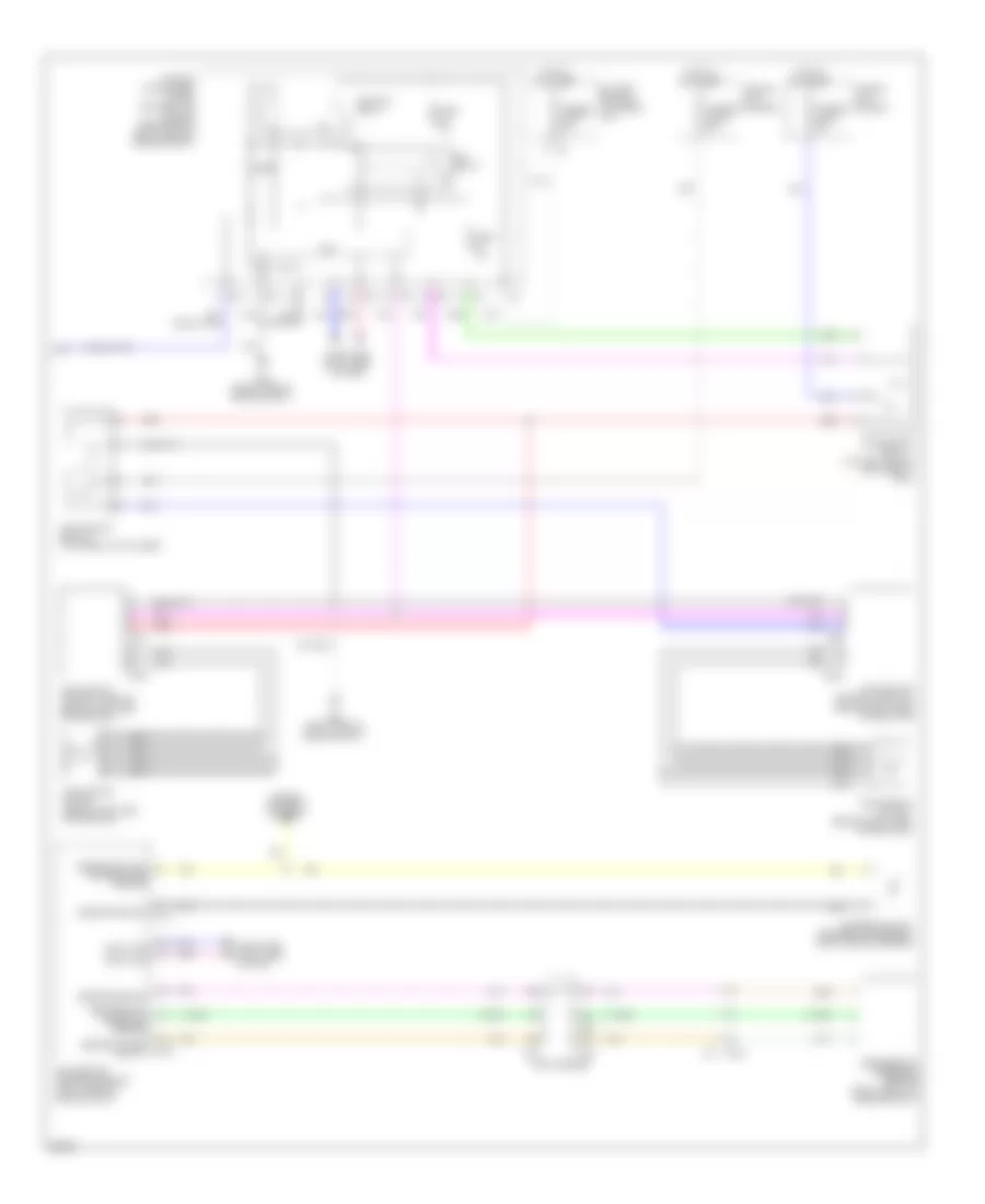 5.6L, Электросхема кондиционера (4 из 4) для Infiniti Q70 5.6 2014
