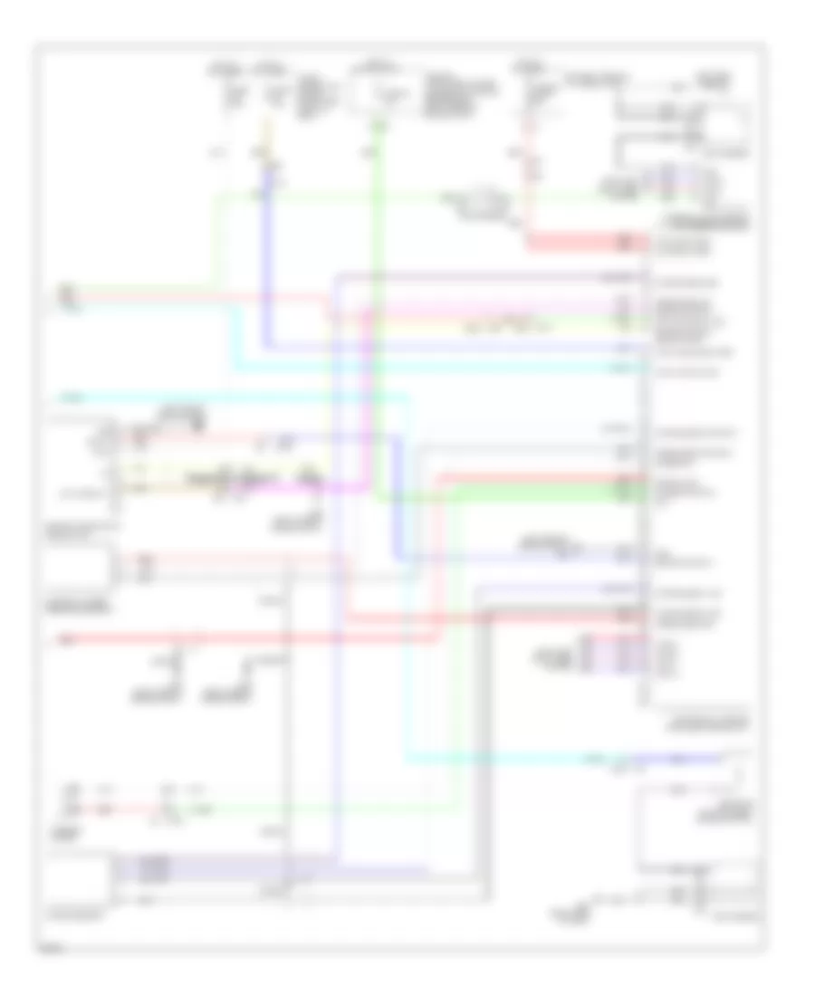 Электросхема антиблокировочной тормозной системы АБС (ABS), гибрид (3 из 3) для Infiniti Q70 5.6 2014