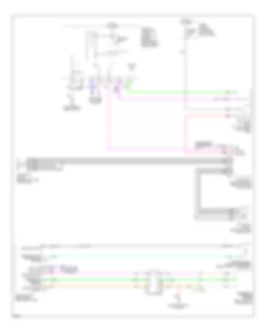 3.5L гибрид, Электросхема системы охлаждения для Infiniti Q70 5.6 2014