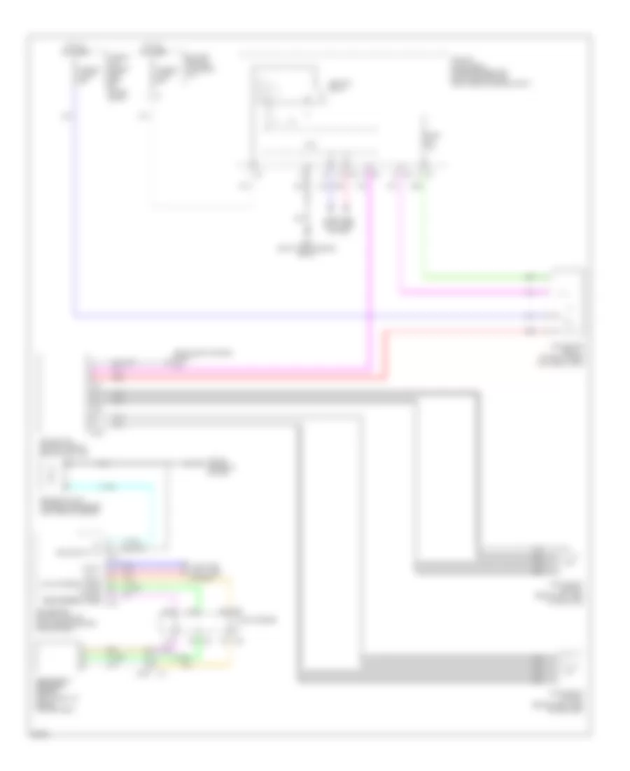 3.7L, Электросхема системы охлаждения для Infiniti Q70 5.6 2014