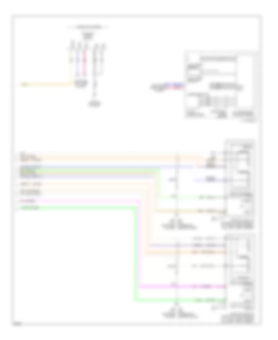 Электросхема системы круизконтроля, кроме гибрида (2 из 2) для Infiniti Q70 5.6 2014