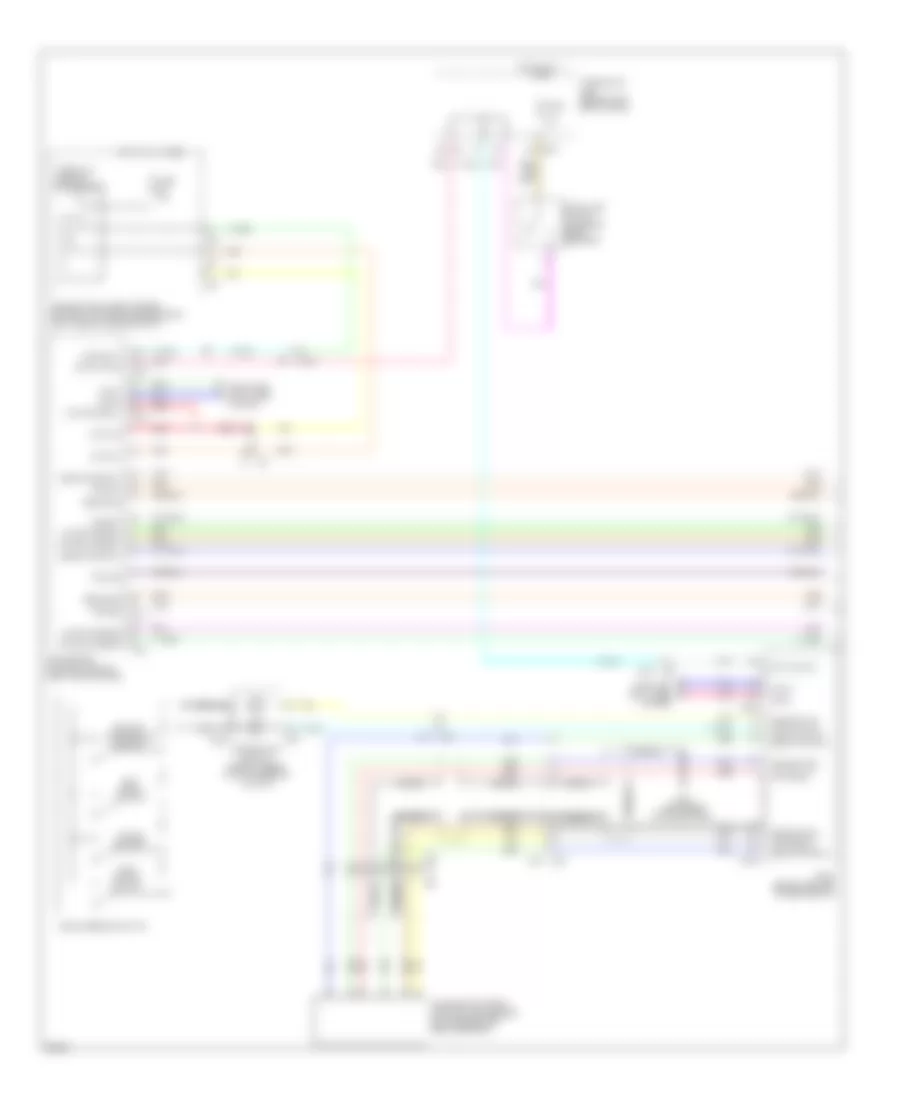 Электросхема системы круизконтроля, гибрид (1 из 2) для Infiniti Q70 5.6 2014