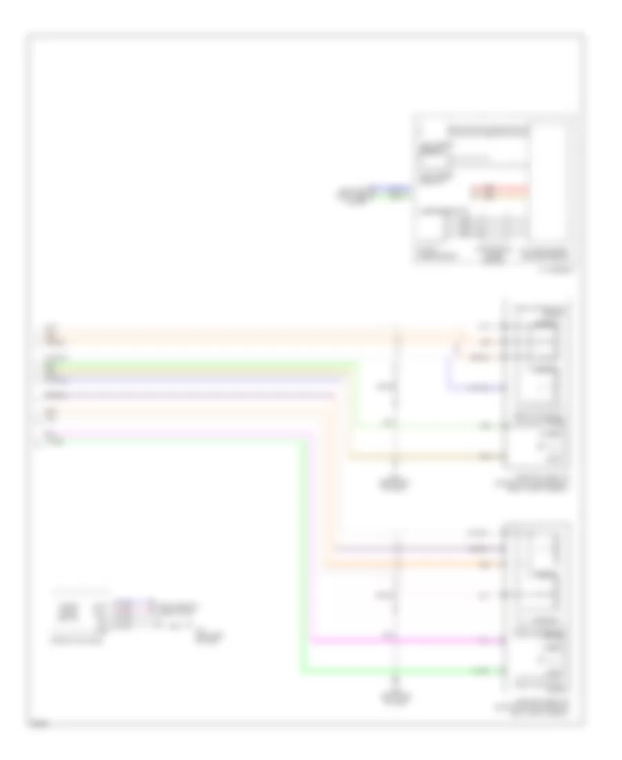 Электросхема системы круизконтроля, гибрид (2 из 2) для Infiniti Q70 5.6 2014