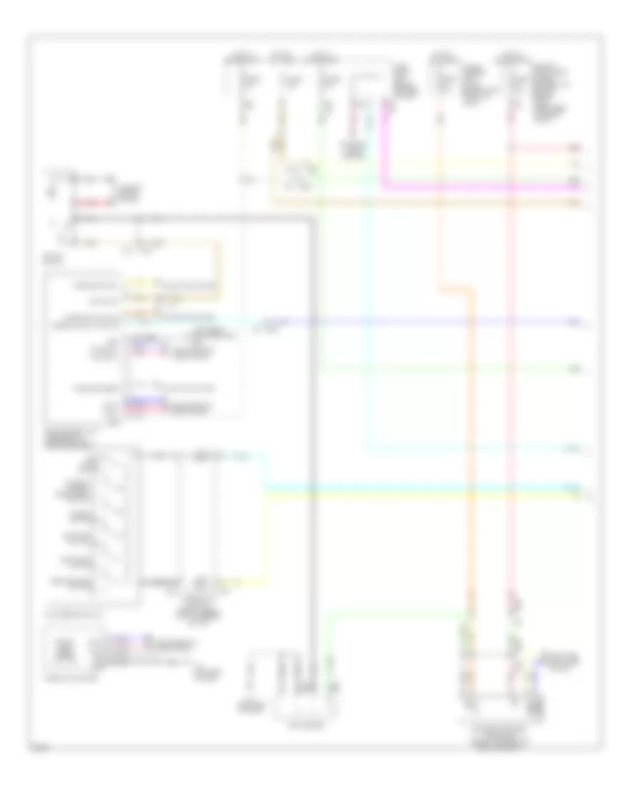 Электросхема интеллектуального круиз контроля, гибрид (1 из 2) для Infiniti Q70 5.6 2014