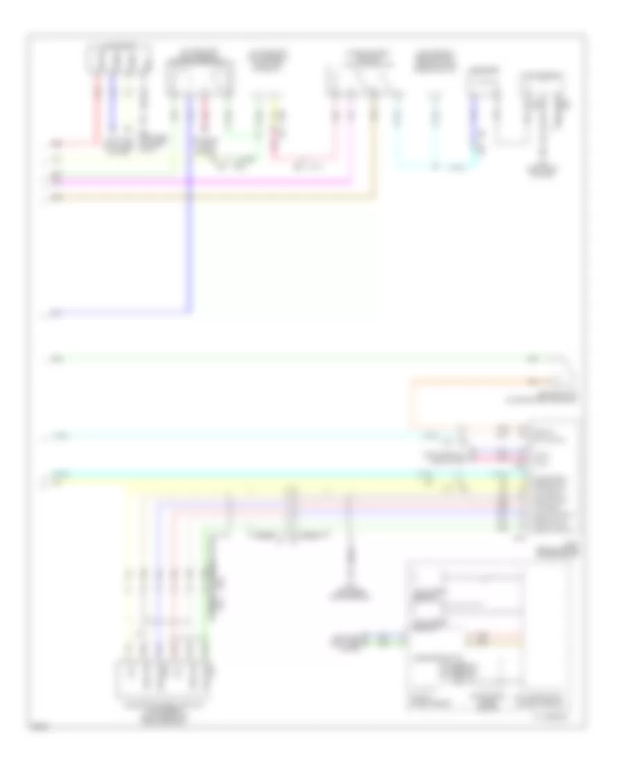 Электросхема интеллектуального круиз контроля, гибрид (2 из 2) для Infiniti Q70 5.6 2014
