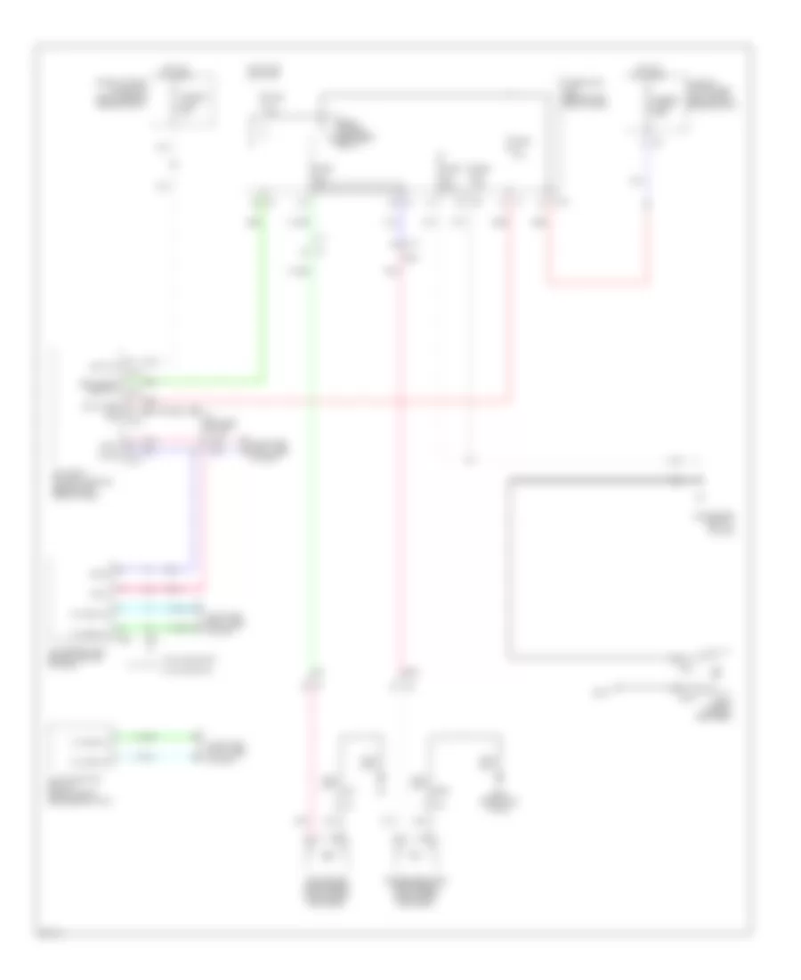 Электросхема антизапотивания, кроме гибрида для Infiniti Q70 5.6 2014