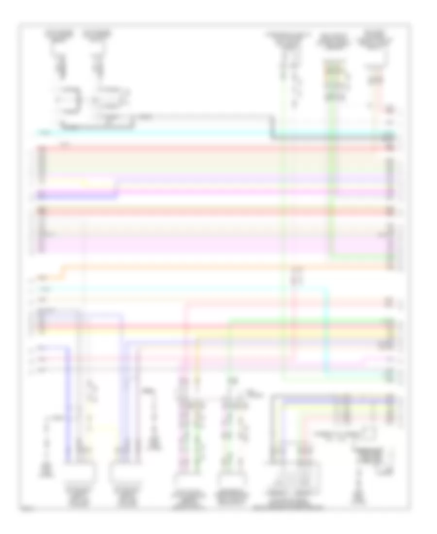 3.7L, Электросхема системы управления двигателя (4 из 6) для Infiniti Q70 5.6 2014