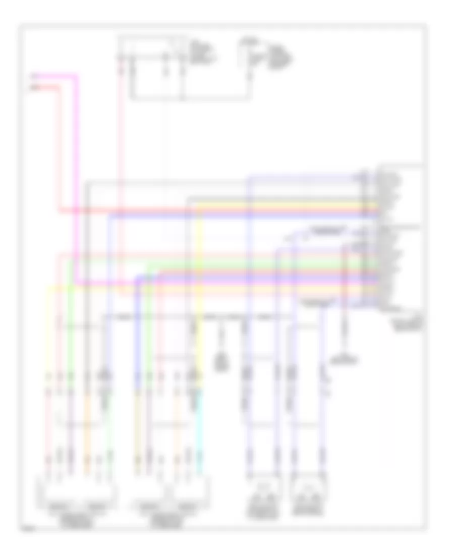 3.7L, Электросхема системы управления двигателя (6 из 6) для Infiniti Q70 5.6 2014