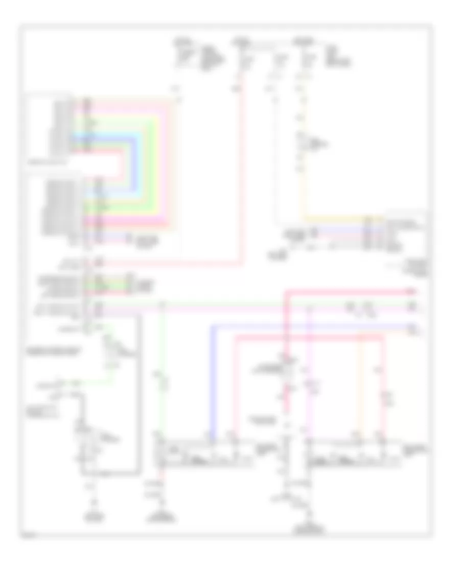 Электросхема внешнего освещения, гибрид (1 из 2) для Infiniti Q70 5.6 2014