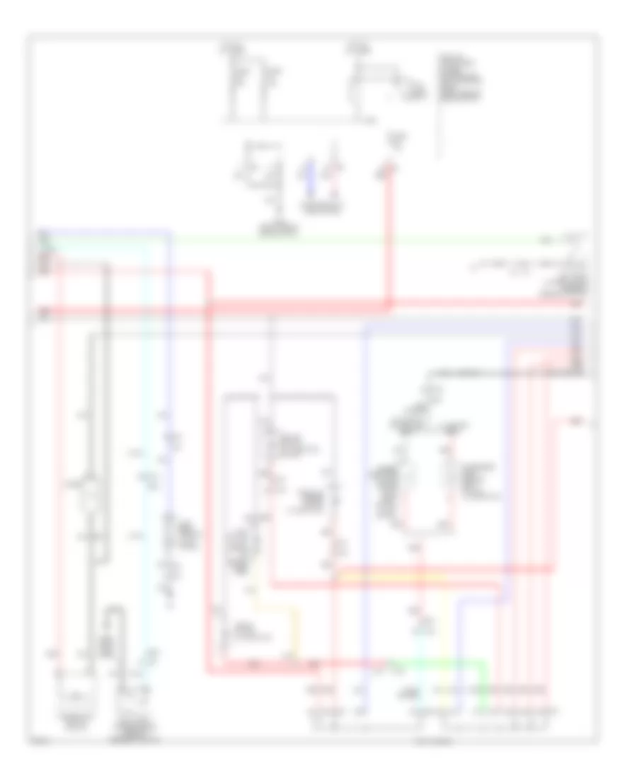 Электросхема подсветки приборов, кроме гибрида (2 из 3) для Infiniti Q70 5.6 2014