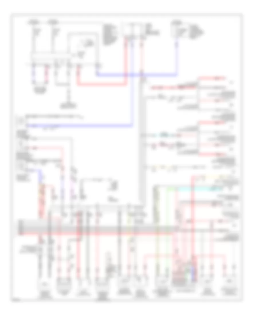 Электросхема подсветки приборов, гибрид (2 из 2) для Infiniti Q70 5.6 2014