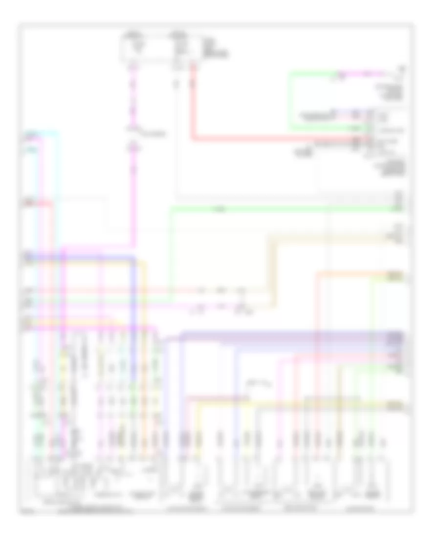 Электросхема системы памяти, гибрид (2 из 3) для Infiniti Q70 5.6 2014