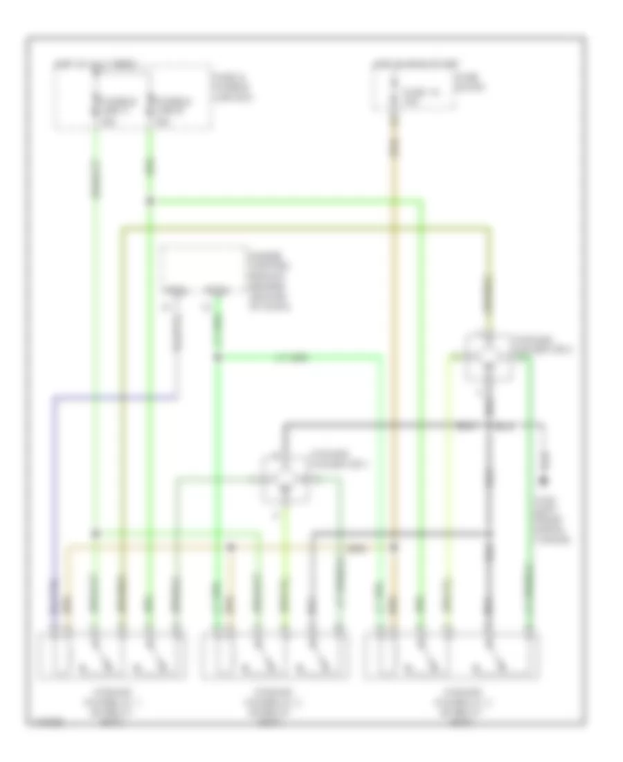 Электросхема системы охлаждения для Infiniti G20 t 2001