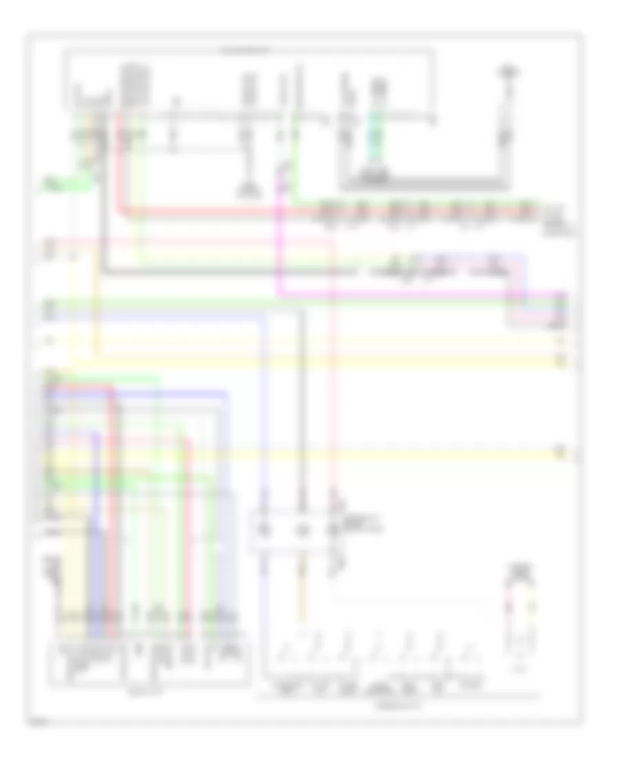 Электросхема магнитолы Bose, Седан без Навигация (2 из 4) для Infiniti G37 2010