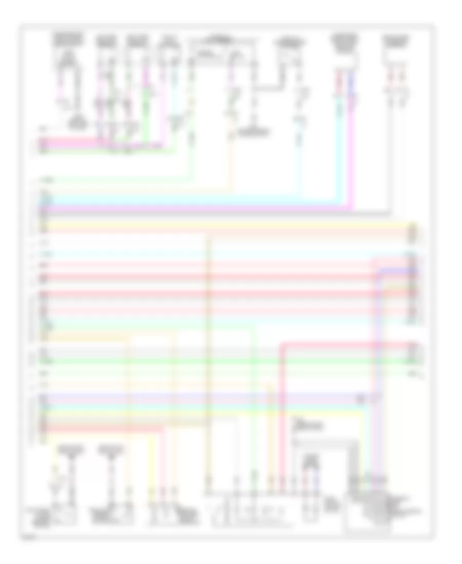 Электросхема противоугонной сигнализации, седан (2 из 4) для Infiniti G37 2010